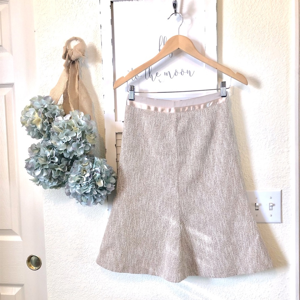 Lafayette 148 Gold Skirt SZ 0-2